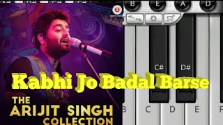 Kabhi Jo Badal Barse (Jackpot) in piano || Arijit Singh || Piano Tutorial || Manas Singh