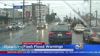 Flooded Streets, Traffic Nightmare For LA Morning Commute