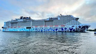 MSC Euribia first arrival to Amsterdam