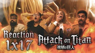 Attack on Titan DUB - 1x17 Female Titan - Group Reaction