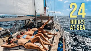 24 Hours UNFILTERED: Real Life On The Open Ocean (Pacific Crossing Pt. 3 of 8) S.V. Delos Ep. 418