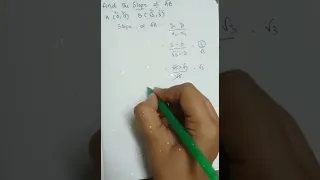 Slope of AB line segment? #shorts #sums #maths #10th #apboard  ❤️Dil Se Dear Maths ❤️with Music🎧🎶😉🥳🤫