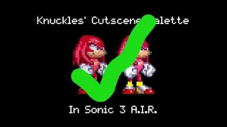 Knux NPC Original Palette restored in Sonic 3 A.I.R.