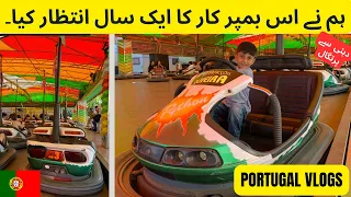 BUMPER CAR FUN IN APRIL SPRING FESTIVAL IN LOURINHA, PORTUGAL. #pakistanisinportugal