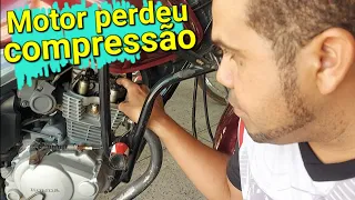 Moto perde compressão na saída e faz um barulho estranho resolvido o defeito