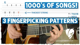 3 Fingerpicking Patterns to UNLOCK 1000's of Songs!