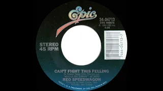 (repost) 1985 Can’t Fight This Feeling - REO Speedwagon (a #1 record--stereo 45)