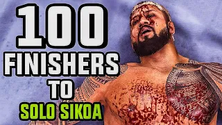 100 Finishers to Solo Sikoa in WWE 2K24 [4K60FPS]