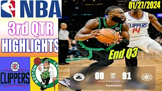 Boston Celtics vs LA Clippers 3rd QTR Highlights 01/27/24 | NBA Highlights 2024