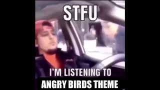 STFU IM LISTENING TO ANGRY BIRDS THEME