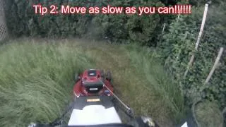 Tips on how to cut tall grass