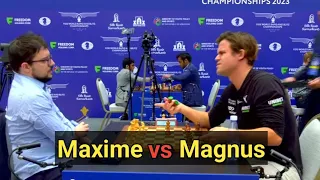 Magnus Carlsen vs Maxime Vachier-Lagrave || World Blitz 2023