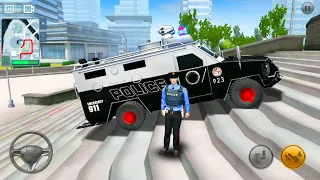 Big Armored Police Truck Driving In China - Shanghai Cop Simulator #2 - Android Gameplay