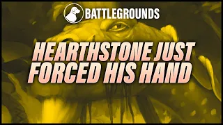 Hearthstone Forced His Hand | Dogdog Hearthstone Battlegrounds