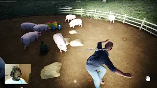 LOS CERDOS HACEN CAQUITA 😂 JUGAMOS A RANCH SIMULATOR CON MAKIMAN Y CAMILO