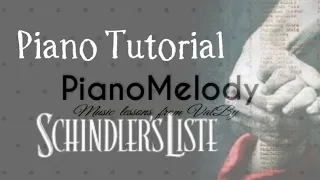 The Schindler List Theme - Piano Tutorial