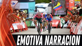 EMOTIVA narración de la victoria de Rigoberto Urán Vuelta España etapa 17