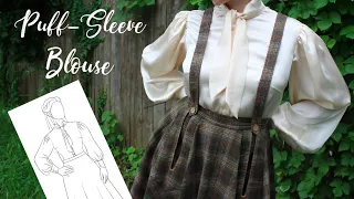 🍁 Autumn Sewing Tutorial 🍁 Making a puffy silk shirt for your vintage Darcy-trash soul