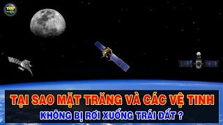 Vì sao Mặt trăng và các vệ tinh có thể bay trên Quỹ đạo Trái đất mà không bị rơi ? | Top thú vị |