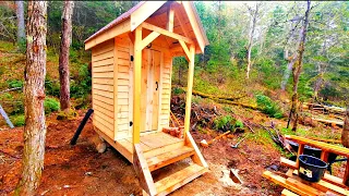 Outhouse Build | Dovetail Log Cabin | Interior Build And Tour