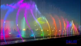 Large scale musical fountain show in Samarkand, Uzbekistan