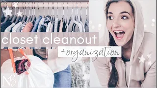 EXTREME CLOSET CLEAN OUT (non-konmari) | Organize My Clothing | SPRING CLEANING MOTIVATION