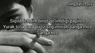 Dj Green - siqilib ichdim biroz (lyrics)