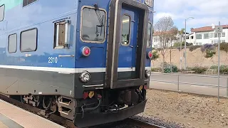 coaster rolls out with cab car #2310 trailing ( very special cab car to me)