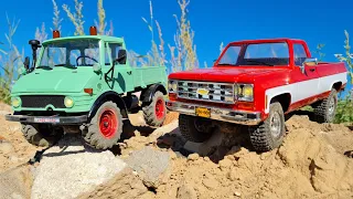 Старина Chevrolet K10 против FMS Mogrich ... Битва на бездорожье! ... RC OFFroad 4x4