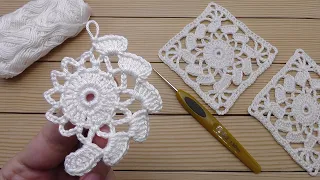 Простое ВЯЗАНИЕ КРЮЧКОМ для начинающих  Easy Crochet Motif knitting Online Tutorial for beginners