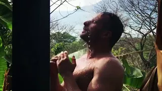 Matthias Schoenaerts outdoor shower