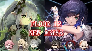 3.4 Abyss Floor 12 - C6 Nahida & C6 Yelan Contiuous Speedrun 162s