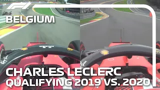 Belgian Grand Prix Qualifying 2019 v 2020: Charles Leclerc's Fastest Laps