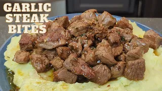 Garlic Steak Bites - Quick and Easy Weekday Meal