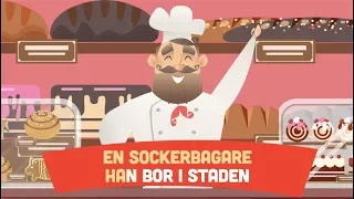 En sockerbagare (med text) - Julmusik för barn