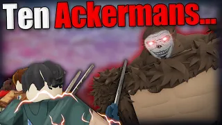 10 ACKERMANS Tried Beating The Beast Titan Mission... | AOT LB #14
