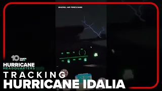 Insane weather phenomenon seen at MacDill AFB during Hurricane Idalia evacuation #shorts