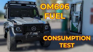OM606 G Wagon fuel consumption test (Mercedes G W463)