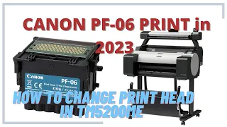 Error Code EC21-2F51 - Change PF06 Print Head For Canon TM5200me