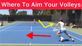 Where To Aim Your Volleys In Singles (Tennis Strategy Explained)