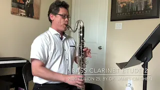 2020 Region 25 Bass Clarinet Etude 2