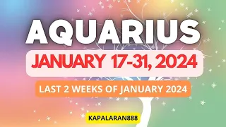 MANIFESTATIONS & REVELATION OF SECRETS! ♒️ AQUARIUS JANUARY 17-31, 2024 Tagalog Tarot#KAPALARAN888