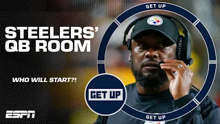 Russell Wilson vs. Justin Fields: Are the Steelers facing a fierce QB competition? 🏈 | Get Up