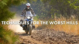 Techniques for Riding the Worst Hills on an Adventure Bike - Lesson  by Bret Tkacs / R1200GS ADV