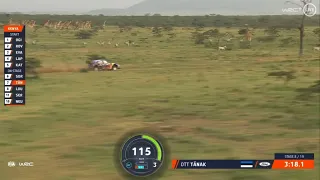 EPIC Heli Shot! Ott Tanak Ford Puma🦒🦓Animal Crossing Safari Rally Kenya WRC Rally1 Hybrid