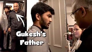 Gukesh Meets His Father After Leading The Candidates !!