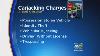 Police: 3 Teens Charged In Carjackings Might Be Tied To Carjacking Ring