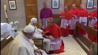 Benedict XVI meets the 14 new cardinals
