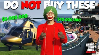 TOP 10 WORST THINGS YOU CAN BUY IN GTA ONLINE! (2023)