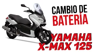 Cambio de batería de la moto Yamaha X-Max 125